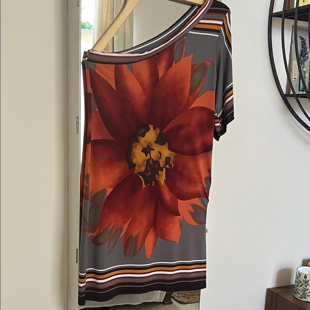 Floral One Shoulder Mini Dress